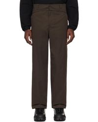 GR10K - Pantalon brun à ceinture repliée - Lyst