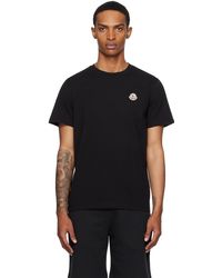 Moncler - ブラック ロゴパッチ コットン Tシャツ 3枚セット - Lyst