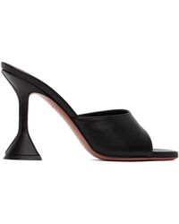 AMINA MUADDI - ブラック Lupita Slipper ヒールサンダル - Lyst