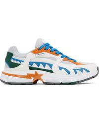 A Bathing Ape - Baskets M1 Indonesia Blanches À Étoiles Et À Requin Emblématiques - Lyst