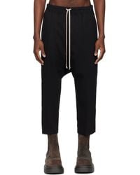 Rick Owens - Temple Drawstring Cropped Trousers - Lyst