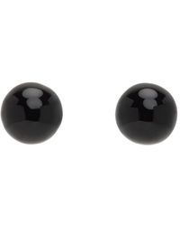 Dries Van Noten - Black Ball Earrings - Lyst