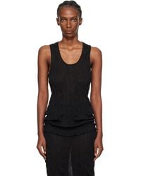 TOTEME - Crinkled Knit Tank Top - Lyst