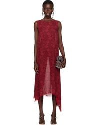 Dries Van Noten - Loose Asymmetric Midi Dress - Lyst