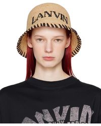 Lanvin - '' Raffia Bucket Hat - Lyst