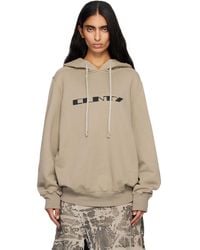 Rick Owens - Taupe Concordians Oversized Hoodie - Lyst