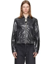 DIESEL - Patent-Leather Jacket - Lyst
