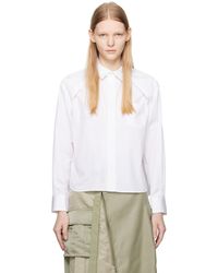 Sacai - Off-white Thomas Mason Edition Shirt - Lyst