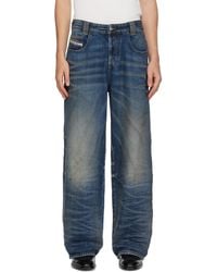 DIESEL - Relaxed High-Waist 1982 D-Hakou Jeans - Lyst
