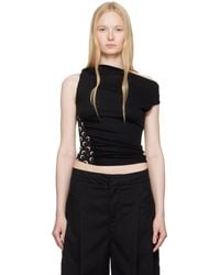 Marine Serre - Ssense Exclusive Soft Jersey Draped Top - Lyst