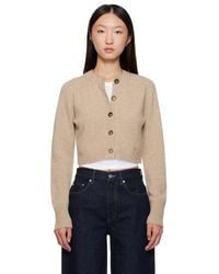 Loulou de Saison - Zephir Cashmere Cropped Cardigan - Lyst