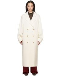 Loulou de Saison - オフホワイト Borneo コート - Lyst