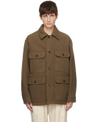 Lemaire - Tan Double-faced Jacket - Lyst