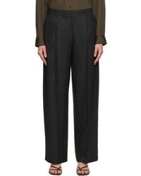 TOTEME - Wide Flannel Trousers - Lyst
