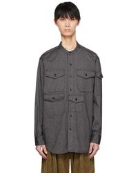 Engineered Garments - Enginee garments chemise grise à poches - Lyst