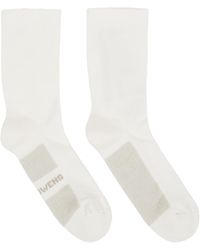 Rick Owens - Off-white Glitter Socks - Lyst