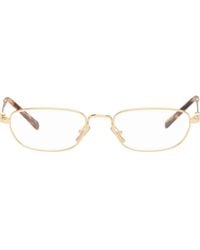 Miu Miu - Rectangular Glasses - Lyst