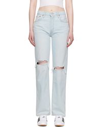 RE/DONE - ブルー ハイウエスト ルーズジーンズ - Lyst