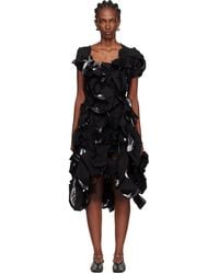 Yohji Yamamoto - Gunmetal Cut-Out Midi Dress - Lyst