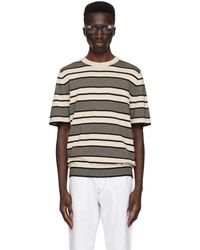Paul Smith - Off-white Striped T-shirt - Lyst