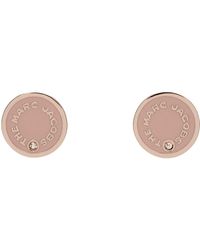 Marc Jacobs - Rose Gold 'the Medallion Studs' Earrings - Lyst