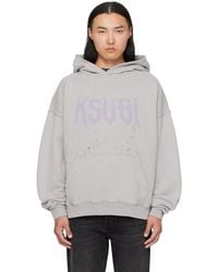 Ksubi - Pull À Capuche Blasted Gris - Lyst