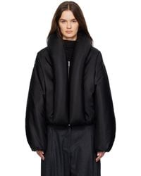 Alaïa - Alaïa Taffeta Padded Bomber Jacket - Lyst