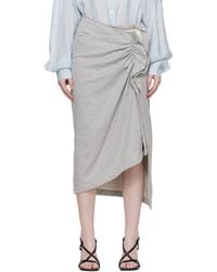 Dries Van Noten - Ruffled Cotton Midi Skirt - Lyst