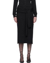 Lemaire - Trompe L'Oeil Midi Skirt - Lyst