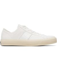 Tom Ford - Suede & Printed Alligator Cambridge Sneakers - Lyst