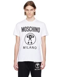 Moschino - ホワイト プリントtシャツ - Lyst