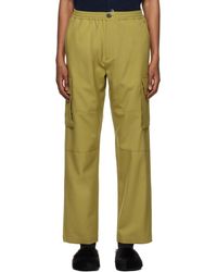 Marni - Pantalon cargo vert à cordon coulissant - Lyst