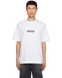 Givenchy - T-shirt blanc à logos imprimés - Lyst