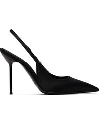 Paris Texas - Chaussures À Talon Lidia Noires À Bride Arrière - Lyst