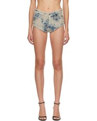 DIESEL - Short Jizz-Fsh1 Bleu Et En Denim - Lyst