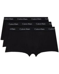 Calvin Klein Underwear Ck Black Silk Knit Boxer Brief in Blue for Men | Lyst