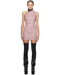 Rick Owens - Pink Athena Leather Minidress - Lyst
