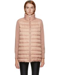 Moncler Blouson en duvet rose Padded Cardigan
