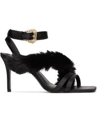 Versace - Sandales à talon aiguille emily noires - Lyst