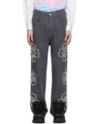 Bluemarble - Embroidered Jeans - Lyst