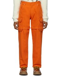 Jacquemus Orange Le Pantalon Peche Trousers