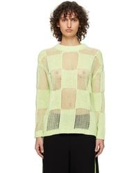 OPEN YY - Check Sweater - Lyst