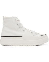 Converse - White All Star Construct Sneakers - Lyst