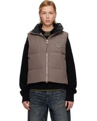 Canada Goose - 'Tonal Label' Grandview Cropped Down Vest - Lyst