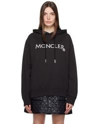 Moncler - 'Embroidered Logo Hoodie - Lyst