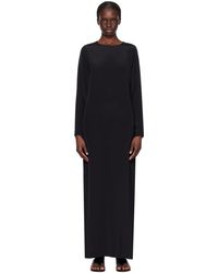 La Collection - Robe longue abelun noire - Lyst