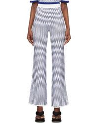 REMAIN Birger Christensen - White 3d Wave Lounge Pants - Lyst