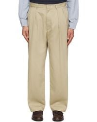 Nanamica - Double Pleated Chino Trousers - Lyst