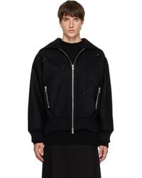 Simone Rocha - Embellished Oversized Split Hood Jacket - Lyst