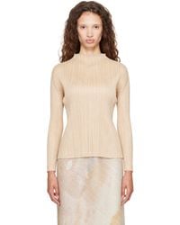 Pleats Please Issey Miyake - Monthly Colors October Turtleneck Top - Lyst
